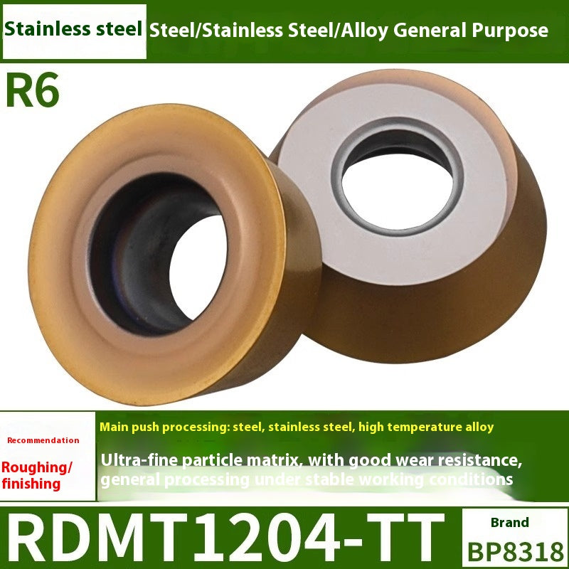 6009 CNC milling inserts RPMW carbide R5 machining center R4 milling machine R6 milling inserts RPMT round cutter grain cutting tools Shandong Denso Pricision Tools Co.,Ltd.